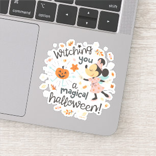 Minnie Mouse's Magical Halloween Greeting Sticker