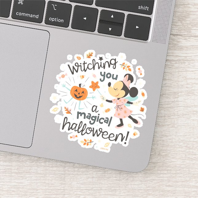 Minnie Mouse's Magical Halloween Greeting Sticker (Detail)