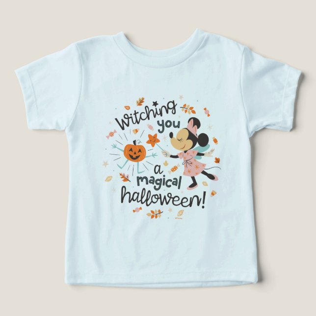 Minnie Mouse's Magical Halloween Greeting Toddler T-shirt (Design Front)