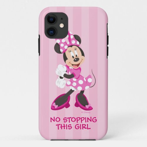 Minnie  No Stopping this Girl iPhone 11 Case