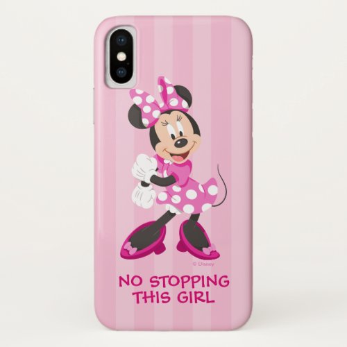 Minnie  No Stopping this Girl iPhone X Case