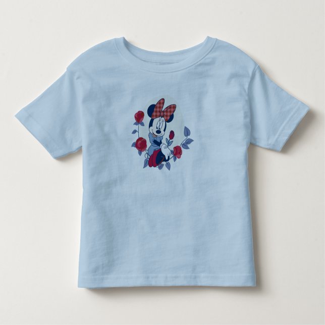 Minnie picks a rose toddler t-shirt (Front)