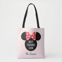 Minnie Polka Dot Head Silhouette | Best Teacher