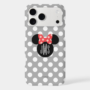 Minnie Polka Dot Head Silhouette   Monogram iPhone 17 Pro Max Case