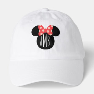 Minnie Polka Dot Head Silhouette   Monogram Hat