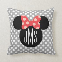Minnie Polka Dot Head Silhouette | Monogram