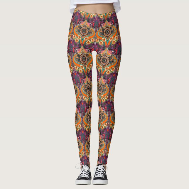 MINNIE purple leggings (Front)