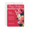 Minnie Red and White Birthday Invitation
