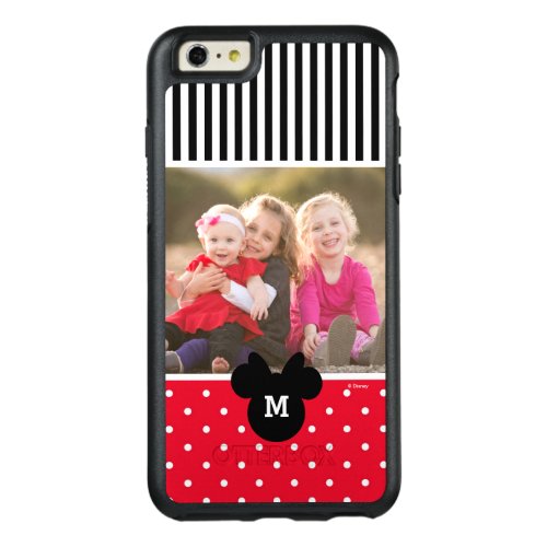 Minnie Red Polka Dot  Custom Photo  Monogram OtterBox iPhone 66s Plus Case
