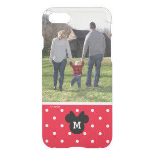 Minnie Red Polka Dot Custom Photo & Monogram iPhone SE/8/7 Case