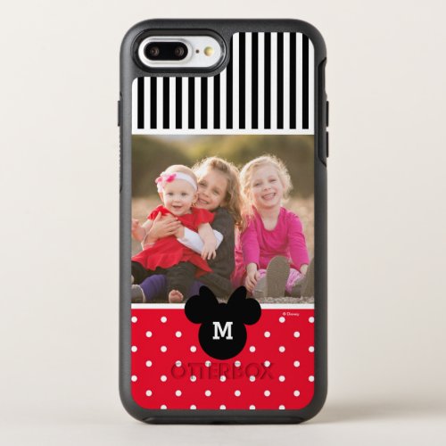 Minnie Red Polka Dot  Custom Photos  Monogram OtterBox Symmetry iPhone 8 Plus7 Plus Case