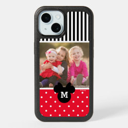 Minnie Red Polka Dot | Custom Photos &amp; Monogram iPhone 15 Case