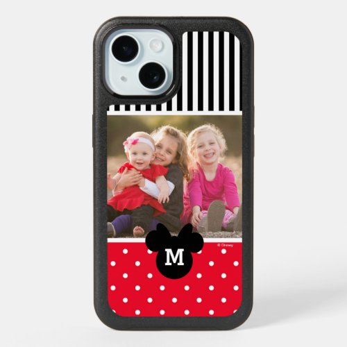 Minnie Red Polka Dot  Custom Photos  Monogram iPhone 15 Case
