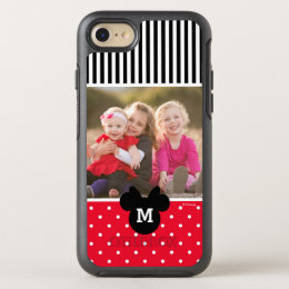 Minnie Red Polka Dot | Custom Photos & Monogram OtterBox Symmetry iPhone 8/7 Case