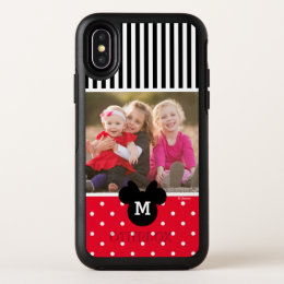 Minnie Red Polka Dot | Custom Photos & Monogram OtterBox Symmetry iPhone X Case