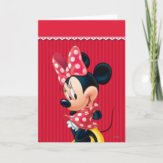 Minnie | Shy Pose Card (Front)