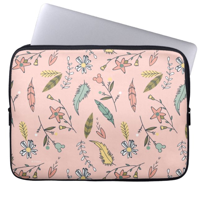Minnie | Wildflower Pattern Laptop Sleeve (Front)
