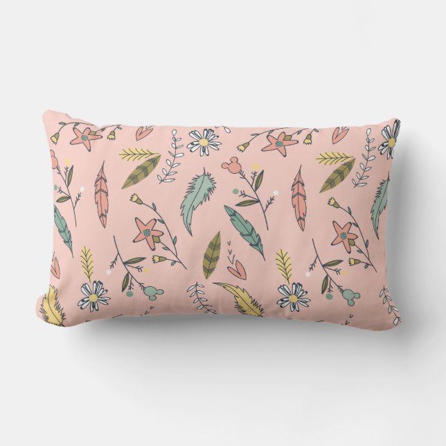 Minnie | Wildflower Pattern Lumbar Pillow (Front)