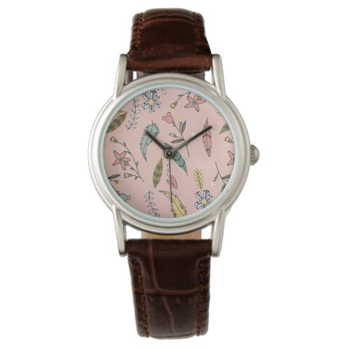 Minnie  Wildflower Pattern Watch