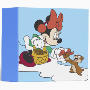 Minnie with a Chipmunk Binder