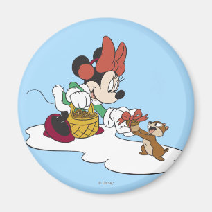 Minnie with a Chipmunk Magnet