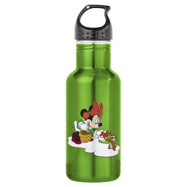 Minnie with a Chipmunk Water Bottle (Front)