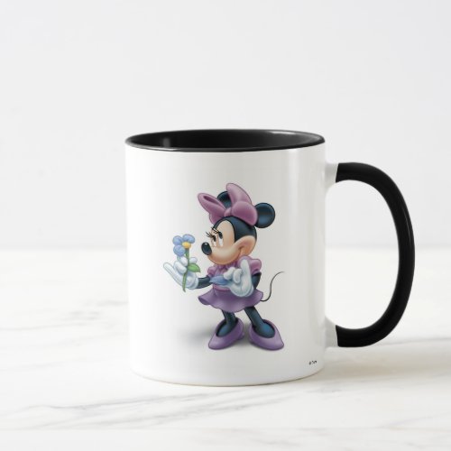 Minnie with flower mug