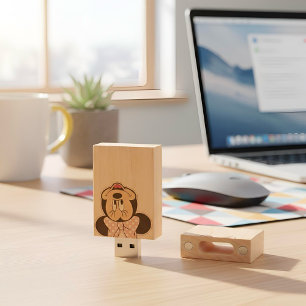 Minnie Wood Flash Drive