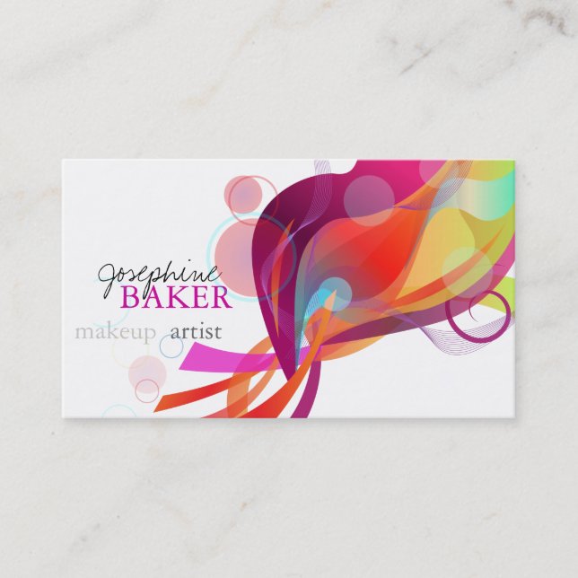 minniemay colorful world business card (Front)