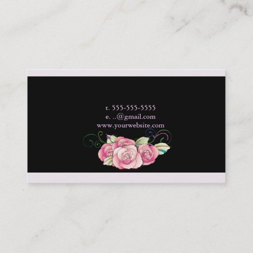 minniemay monogram roses business cards