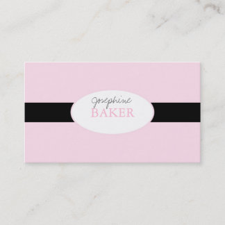 minniemay silver damask pink+black business card