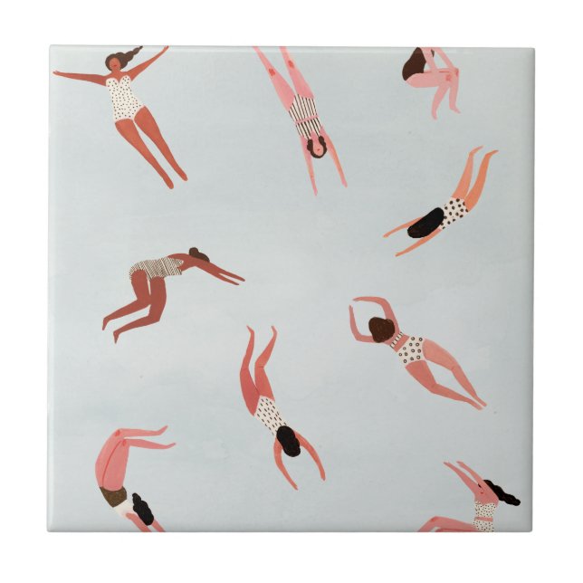 Minnows Ceramic Tile (Front)