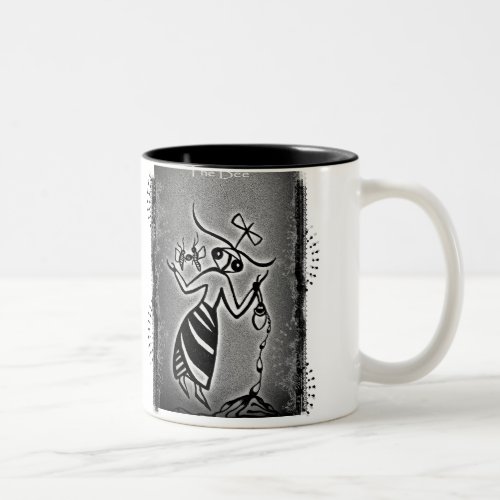 Minoan Bee Goddess Two_Tone Coffee Mug