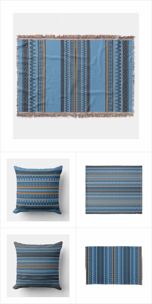 Minoan Blue Bedding