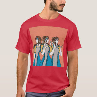 Minoan blue ladies fresco T-Shirt