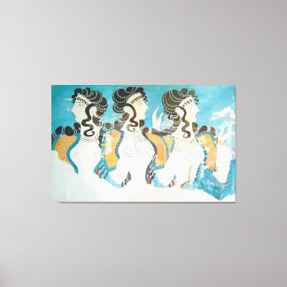 Minoan Civilization / 3 Women / Bronze Age / Canvas Print