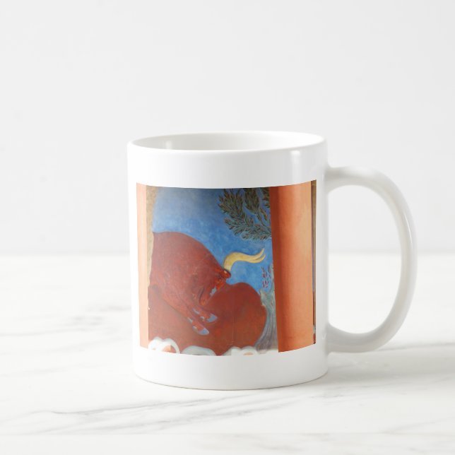 Minoan Palace of Knossos RED BULL Coffee Mug (Right)