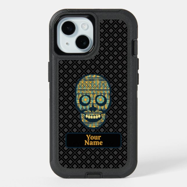 Minoan Skull iPhone 15 Case (Back)