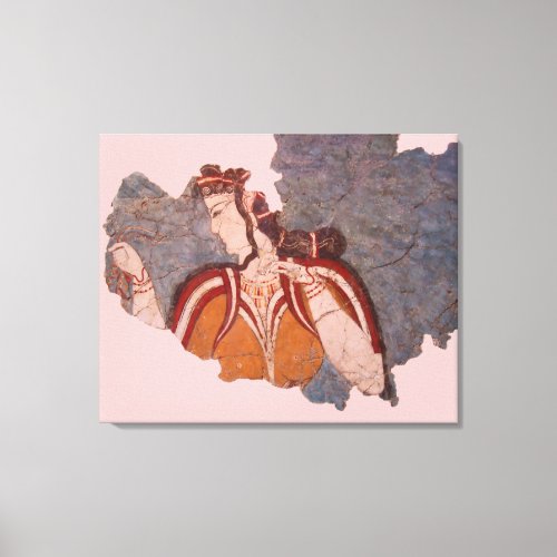 Minoan Wall Painting Canvas Print