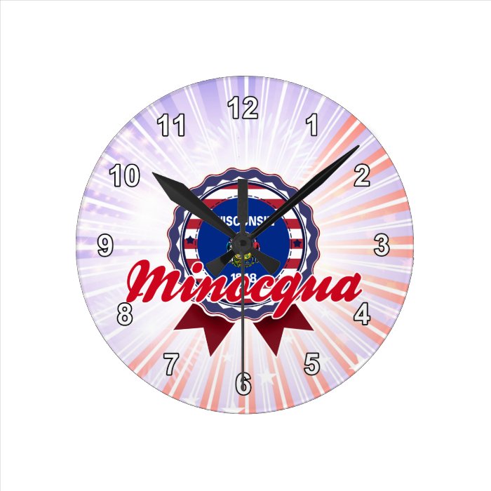 Minocqua, WI Round Wallclocks