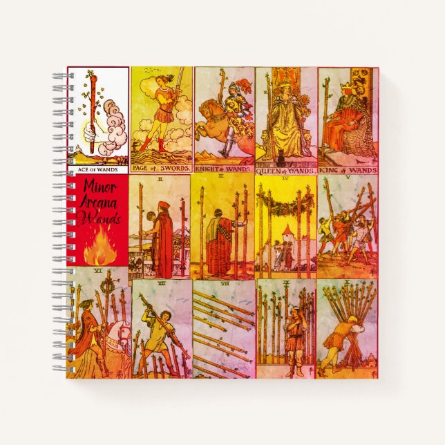 Minor Arcana Wands  Notebook (Front)