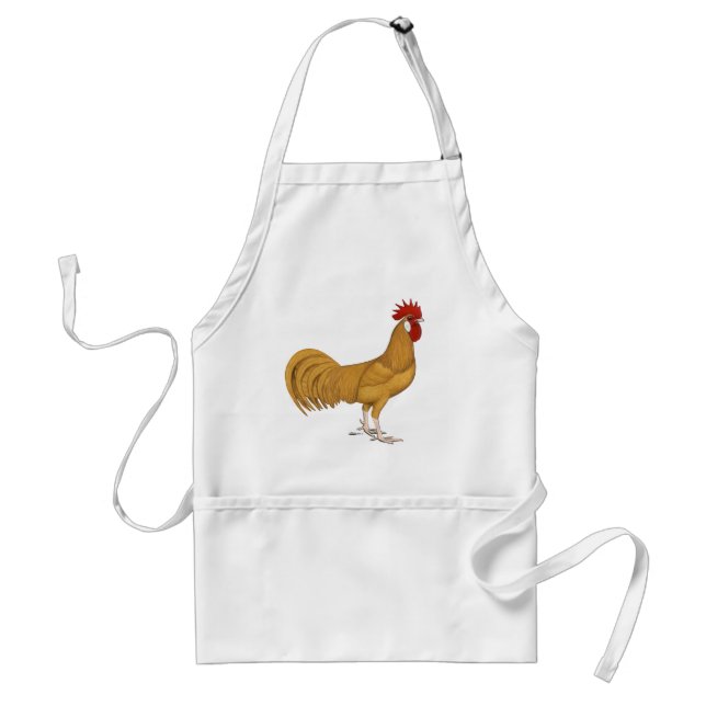 Minorca:  Buff Rooster Adult Apron (Front)