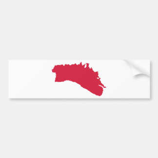 Minorca map bumper sticker