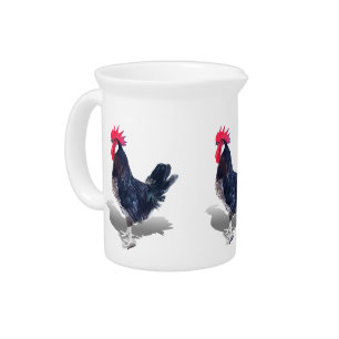 Minorca Rooster Beverage Pitcher