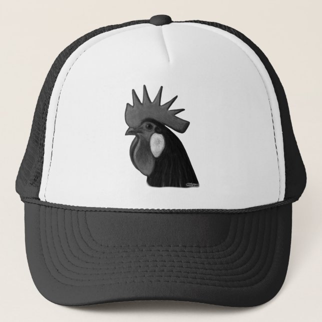 Minorca Rooster Head Trucker Hat (Front)