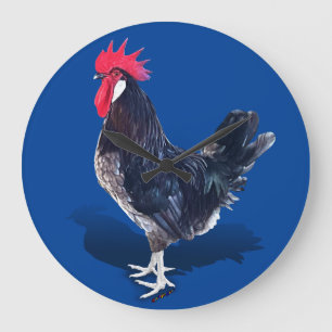 Minorca Rooster Large Clock