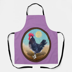 Minorca Rooster Vintage Oval Apron