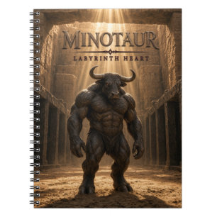 Minotaur Labyrinth Heart Dark Cinema Notebook
