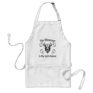 Minotaur My Spirit Animal Ancient Greek Mythology Adult Apron