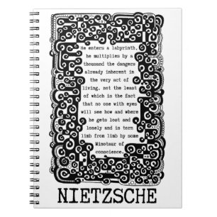 Minotaur of conscience quote by Nietzsche Notebook